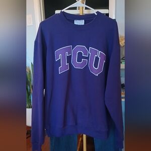 Champion Purple Women's Crew Neck Sweater Size Large